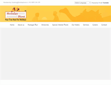Tablet Screenshot of holidayhost.in
